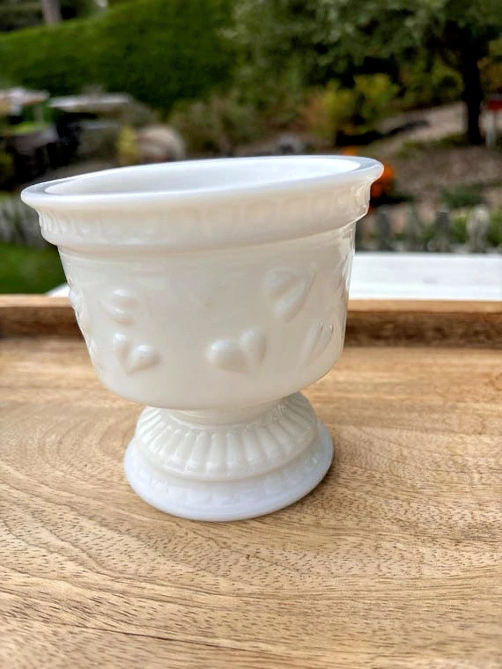 White Ornate Urn Vase